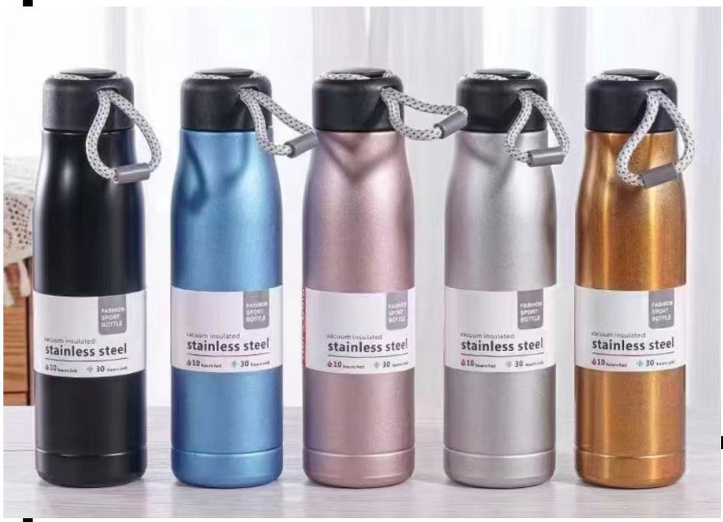 Botellas Térmicas de Acero Inoxidable – Mantén tu Bebida Fría o Caliente por Horas