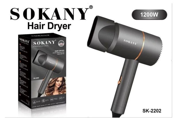 Secadora de Cabello SOKANY SK-2202 Profesional 1200W – Potente, Compacta y Elegante