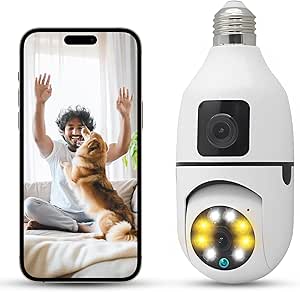 Cámara 360° WiFi Inteligente con Visión Nocturna y Audio Bidireccional – Seguridad para Hogar y Negocio