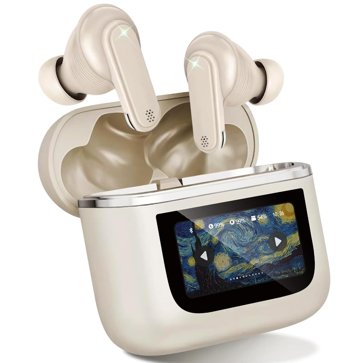 Gobuds V8 JBL PREMIUM Envío GRATIS – Audífonos con pantalla, Cancelación de ruido real, modo ambiente (compatible iOS y Android)