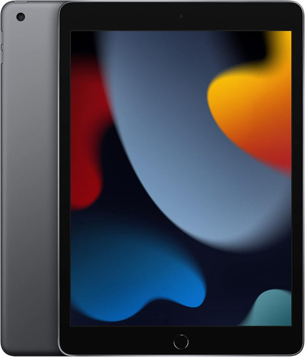 Apple - iPad (9.ª generación), chip A13 Bionic, pantalla Retina de 10.2 pulgadas, 64 GB, Wi-Fi, cámara frontal de 12 MP y trasera de 8 MP, Touch ID, batería durante todo el día, gris espacial