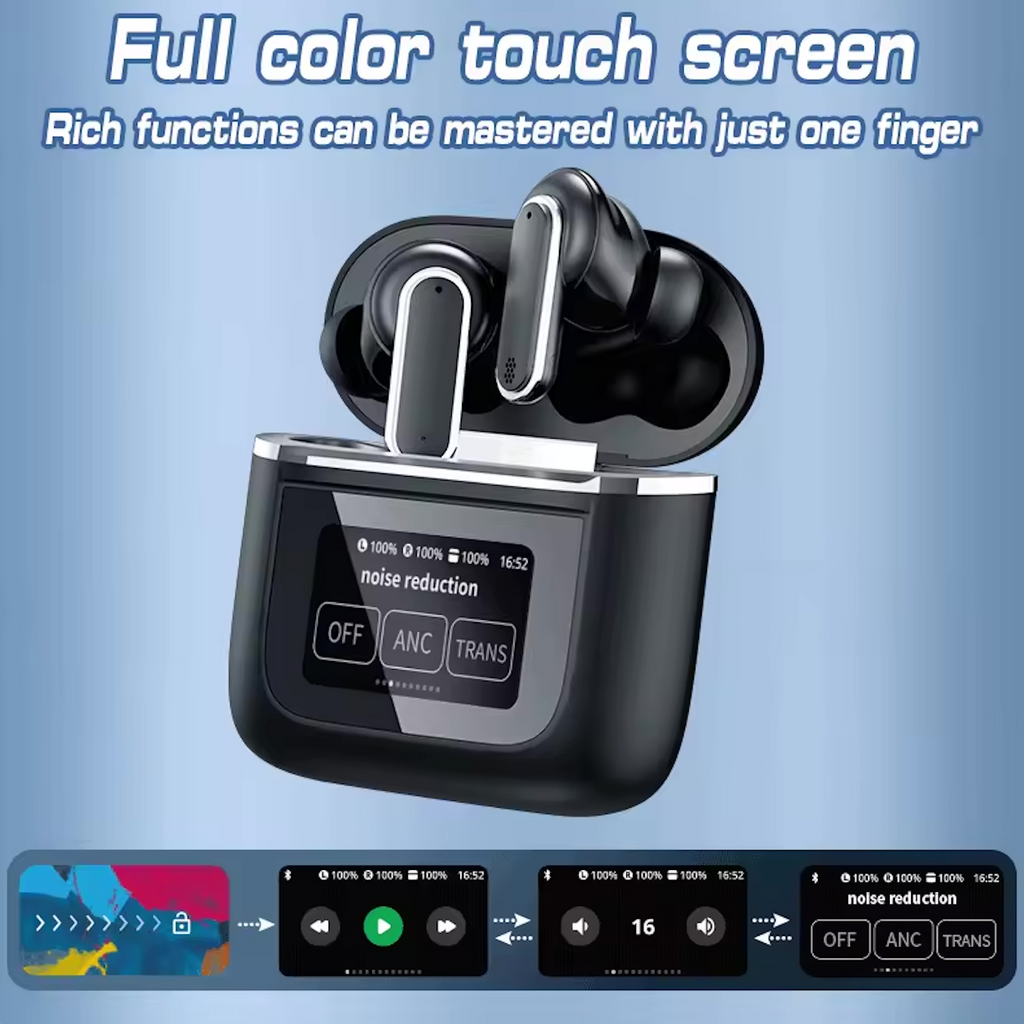 Gobuds V8 JBL PREMIUM Envío GRATIS – Audífonos con pantalla, Cancelación de ruido real, modo ambiente (compatible iOS y Android)