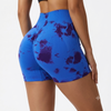 Short Deportivo Levanta Cola Efecto Marmoleado - Compresión de Cintura y Realce de Glúteos | Nylon Spandex | Tallas M-L | Ecuador