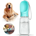 Botella Portátil de Agua para Perros 550ml con Bebedero Integrado - Anti Derrames | Operación Una Mano | Ecuador