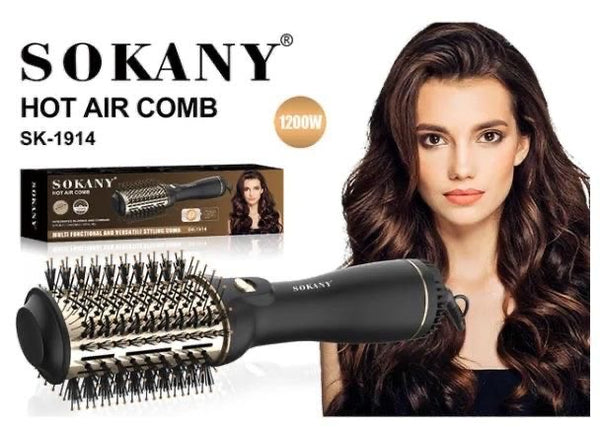 Cepillo Secador de Cabello 1200W – Peina, Seca y Dale Estilo en Minutos