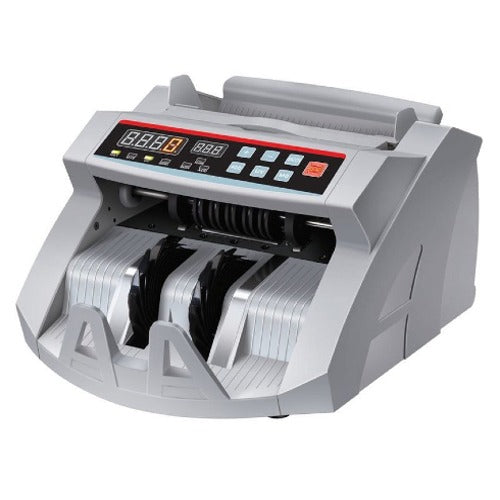 Contador de Billetes Automático con Detector UV y Magnético - 1000 Billetes por Minuto, Alerta de Doble Billete | Ecuador