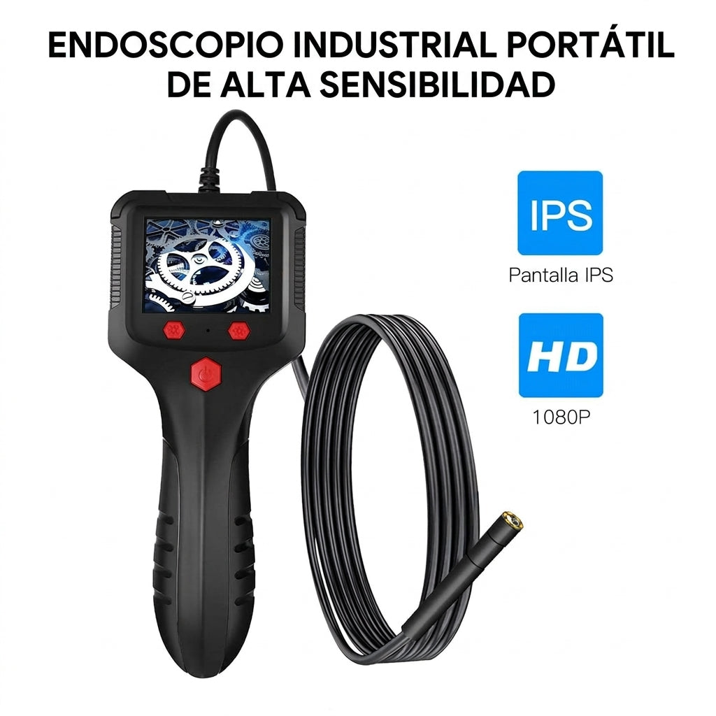Endoscopio Industrial Automotriz Cámara de Inspección HD 1080p Impermeable con Luz LED | Ecuador | Envío GRATIS