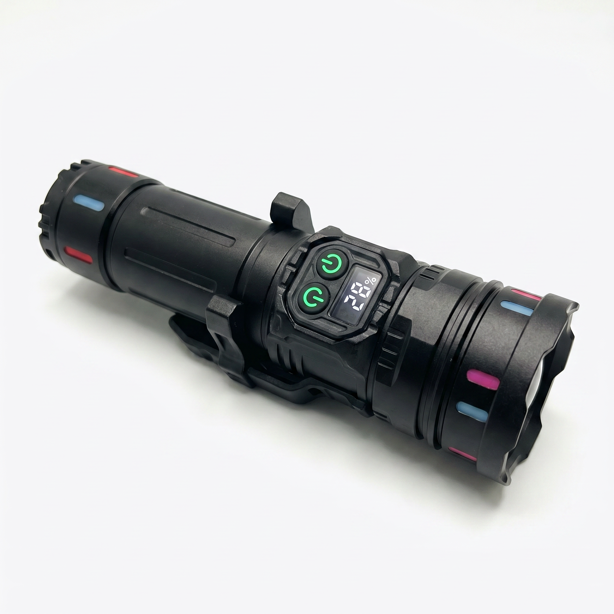 linterna-tactica-luz-lateral-4-modos-bateria-18650-recargable-campo-ecuador
