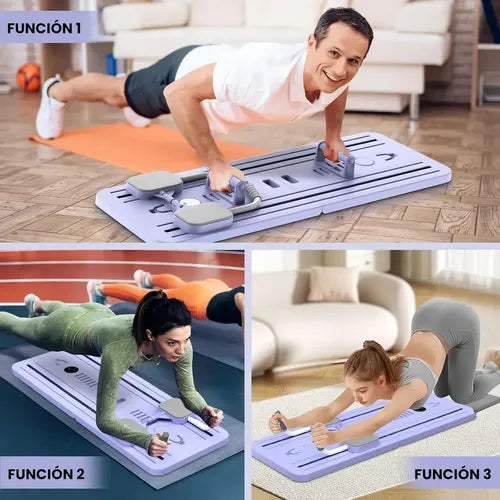 Tabla de Pilates Reformer Multifuncional Casa Ejercicio Abdominales Soporta 180kg | Envío GRATIS Ecuador