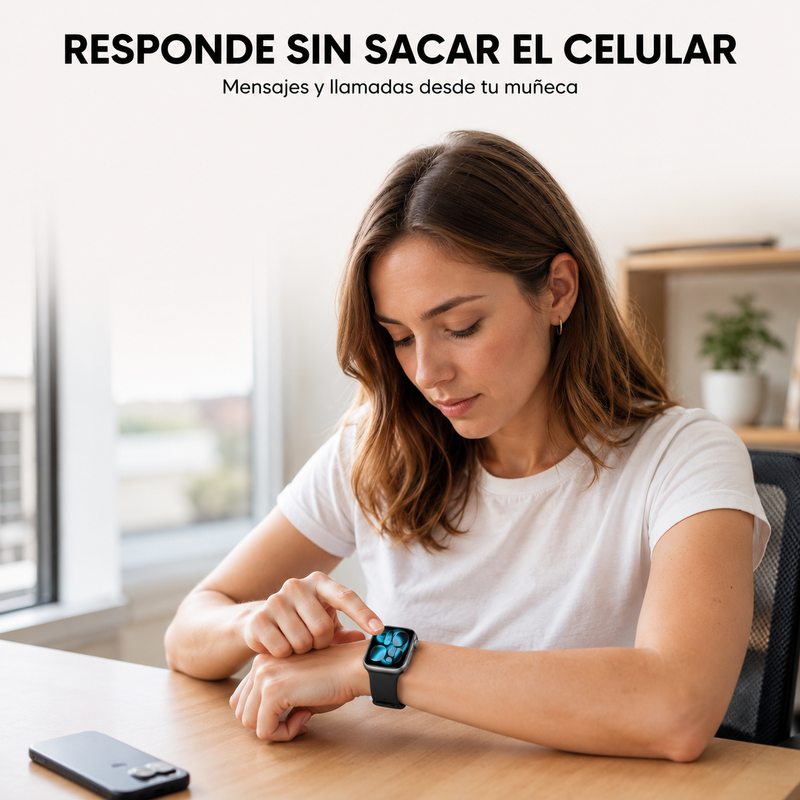 Smartwatch Watch 11 Pro con ChatGPT AI Smart Dial - Llamadas Bluetooth, WhatsApp y NFC | Pantalla AMOLED 2.07" | Ecuador