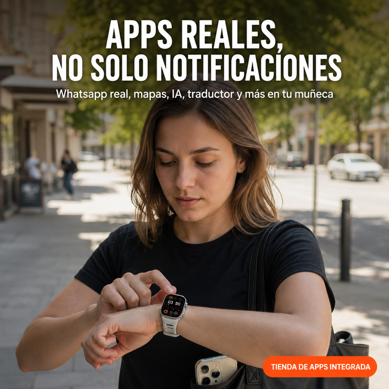 DT Ultra 3 Android Smartwatch: SIM 4G + Cámara + 16GB + GPS + Audífonos Bluetooth | 2 Correas + ENVÍO GRATIS Ecuador